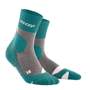 {{photo.Alt || photo.Description || 'CEP HIKING MERINO MID CUT COMPRESSION SOCKS Компрессионные носки для активного отдыха на природе Зеленый/Серый'}}