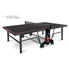 {{photo.Alt || photo.Description || 'Start Line VICTORY 6 BLACK 6063-2 Теннисный стол всепогодный с сеткой Черный'}}