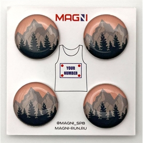{{photo.Alt || photo.Description || 'Magni ГОРЫ ПЕРСИК Магнитные держатели спортивных номеров'}}