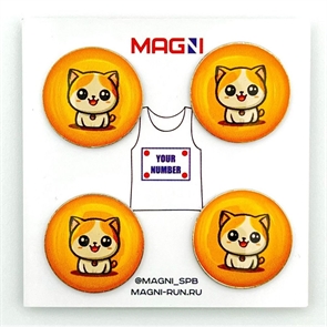 {{photo.Alt || photo.Description || 'Magni КОТИК РЫЖИЙ Магнитные держатели спортивных номеров'}}