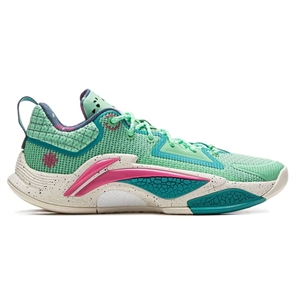 {{photo.Alt || photo.Description || 'Li-Ning BAD5 DOMINATOR I Кроссовки баскетбольные Зеленый/Розовый'}}