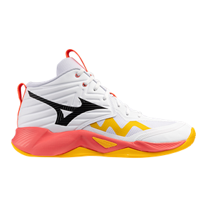 {{photo.Alt || photo.Description || 'Mizuno WAVE MOMENTUM PRO MID Кроссовки волейбольные Белый/Оранжевый'}}