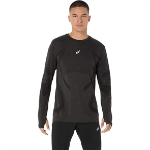 {{photo.Alt || photo.Description || 'Asics ROAD SEAMLESS LS TOP Лонгслив беговой Черный'}}