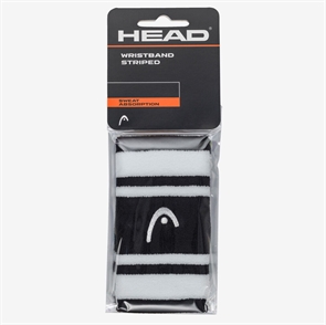 Head WRISTBAND STRIPED 5" (285874) Напульсники Белый/Черный Head WRISTBAND STRIPED 5" (285874) Напульсники Белый/Черный