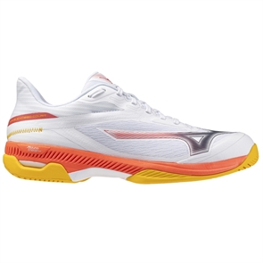 {{photo.Alt || photo.Description || 'Mizuno WAVE EXCEED COURT AC Кроссовки теннисные Белый/Красный/Темно-синий'}}