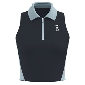 {{photo.Alt || photo.Description || '7/6 KRIS TOP "EBONY" Топ теннисный женский Темно-синий/Голубой'}}