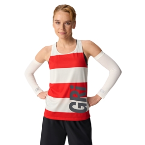 {{photo.Alt || photo.Description || 'Gri SS26-12W-WR МАЯК (W) Майка беговая женская Белый/Красный'}}