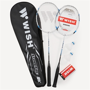 {{photo.Alt || photo.Description || 'Wish STEELTEC 9 Набор для бадминтона (2 ракетки, 2 волана) Белый/Синий'}}