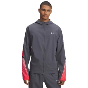 {{photo.Alt || photo.Description || 'Under Armour BCL STORM HOODED JKT Куртка беговая ветрозащитная Серый/Красный'}}