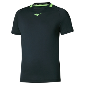 {{photo.Alt || photo.Description || 'Mizuno LOGO T-SHIRT Футболка теннисная Черный/Зеленый'}}