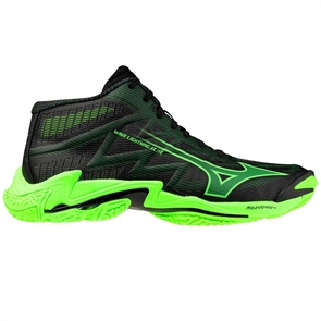 {{photo.Alt || photo.Description || 'Mizuno WAVE LIGHTNING ELITE MID Кроссовки волейбольные Черный/Салатовый'}}