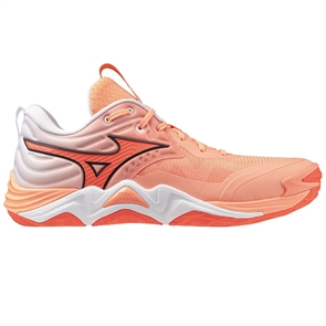 {{photo.Alt || photo.Description || 'Mizuno WAVE MOMENTUM ELITE Кроссовки волейбольные Коралловый/Серый/Белый'}}