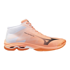 {{photo.Alt || photo.Description || 'Mizuno WAVE LIGHTNING PRO MID Кроссовки волейбольные Коралловый/Серый/Белый'}}