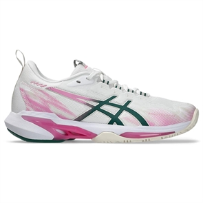 {{photo.Alt || photo.Description || 'Asics SONICSMASH FF (W) Кроссовки для падела женские Белый/Розовый/Зеленый'}}