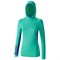Mizuno WARMALITE PHENIX HOODY (W) Толстовка беговая с капюшоном женская Зеленый/Синий - фото 160753