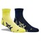 Asics 2PPK CUSHIONING SOCK Носки беговые (2 пары) Желтый/Темно-синий - фото 161636