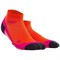 CEP C090W Компрессионные короткие носки для занятий спортом женские Красный/Розовый/Черный