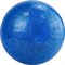 Rusbrand AGP-15 Мяч для художественной гимнастики однотонный 15 см Синий с блестками