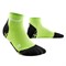 CEP ULTRALIGHT LOW CUT COMPRESSION SOCKS (W) Компрессионные короткие носки для бега ультратонкие женские Зеленый/Черный - фото 200843