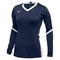 Nike WOMEN'S STOCK HYPERACE LONG SLEEVE JERSEY Футболка волейбольная с длинным рукавом Темно-синий/Белый* - фото 216544