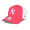 New Era TRUCKER NEW YORK YANKEES Бейсболка Розовый/Белый - фото 218647