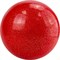 Rusbrand AGP-15 Мяч для художественной гимнастики однотонный 15 см Красный с блестками - фото 224003