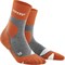 CEP HIKING MERINO MID CUT COMPRESSION SOCKS (W) Компрессионные носки для активного отдыха на природе женские Оранжевый/Серый - фото 230666