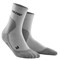 CEP COLD WEATHER MID-CUT SOCKS (W) Компрессионные носки для бега с шерстью мериноса женские Серый