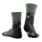 CEP HIKING MERINO MID CUT COMPRESSION SOCKS Компрессионные носки для активного отдыха на природе Серый/Зеленый - фото 236296
