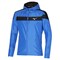 Mizuno HOODED JACKET Куртка беговая ветрозащитная Синий/Черный - фото 236809