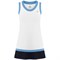 Poivre Blanc MERYL DRESS Платье теннисное детское Белый/Голубой/Темно-синий - фото 243435
