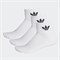 Adidas MID-CUT ANKLE SOCKS 3P Носки высокие Белый/Черный - фото 245164