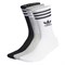 Adidas MID CUT CREW SOCKS 3P Носки высокие Черный/Серый/Белый - фото 248824