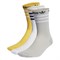 Adidas CREW Носки высокие Желтый/Белый/Серый - фото 249081