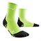 CEP ULTRALIGHT COMPRESSION SHORT SOCKS Компрессионные ультратонкие носки для бега Зеленый/Черный - фото 250193