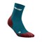 CEP ULTRALIGHT COMPRESSION SHORT SOCKS (W) Компрессионные ультратонкие носки для бега женские Синий/Красный - фото 250425