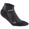 CEP MERINO LOW-CUT SOCKS (W) Компрессионные короткие носки с шерстью мериноса для занятий спортом женские Черный/Серый - фото 252492