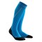 CEP MERINO RUNNING SOCKS 3.0 (W) Компрессионные гольфы с шерстью мериноса женские Синий/Серый - фото 252608
