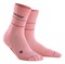 CEP REFLECTIVE MID CUT COMPRESSION SOCKS (W) Компрессионные носки женские Розовый/Серый