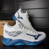 Mizuno WAVE DIMENSION MID Кроссовки волейбольные Белый/Темно-синий/Синий - фото 256951