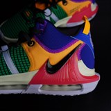 Nike LEBRON WITNESS VII "MULTI-COLOR" Кроссовки баскетбольные Зеленый/Желтый/Синий - фото 257495
