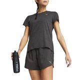 Puma FAVOURITE HEATHER TEE (W) Футболка беговая женская Черный - фото 257697