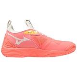 Mizuno WAVE MOMENTUM 3 (W) Кроссовки волейбольные женские Розовый/Желтый - фото 259799
