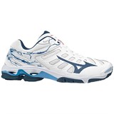 Mizuno WAVE VOLTAGE Кроссовки волейбольные Белый/Синий - фото 259869