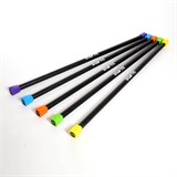 Starfit BB-301 5 кг Бодибар неопреновый Черный/Синий - фото 259963