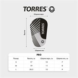 Torres PRO (FS2308) Щитки футбольные с чулком Черный/Синий - фото 260050