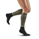 CEP THE RUN COMPRESSION TALL SOCKS 4.0 (W) Компрессионные гольфы женские Оливковый/Черный - фото 260074