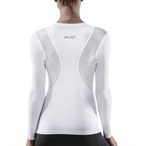 CEP WINGTECH LONG SLEEVE SHIRT (W) Футболка компрессионная с длинным рукавом и поддержкой осанки женская Белый - фото 260124