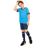 Kelme SHORT SLEEVE FOOTBALL SET KID (3873001-996) Форма футбольная детская Синий/Темно-синий - фото 260202