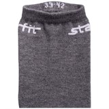 Starfit SW-206 Носки беговые (2 пары) Светло-серый/Черный - фото 260286